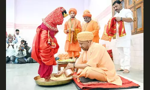 CM Yogi performs ‘Kanya Pujan’, says ‘respecting womanhood is collective responsibility’