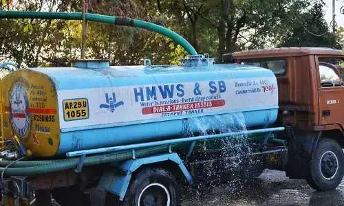 Metro water tanker delay hits parched areas in city