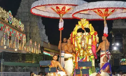 Hanumanta Vahana Seva held