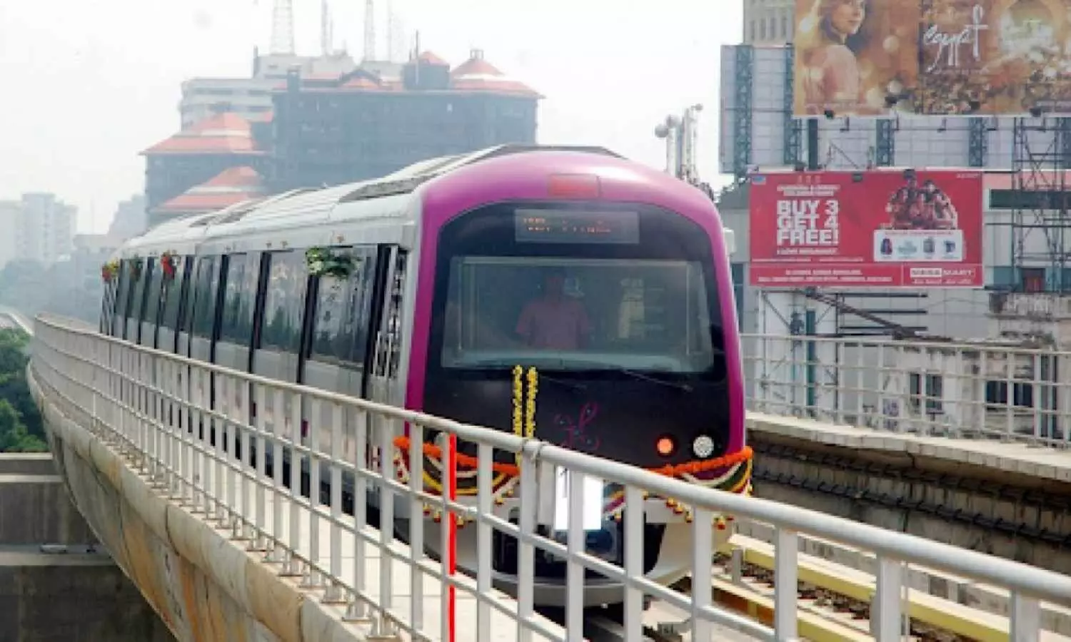 Bengaluru Pink Line Metro Nears Opening, Power Rail Testing Begins