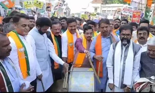 Janakrosh Yatra: Karnataka BJP hits streets against Congress govts policies