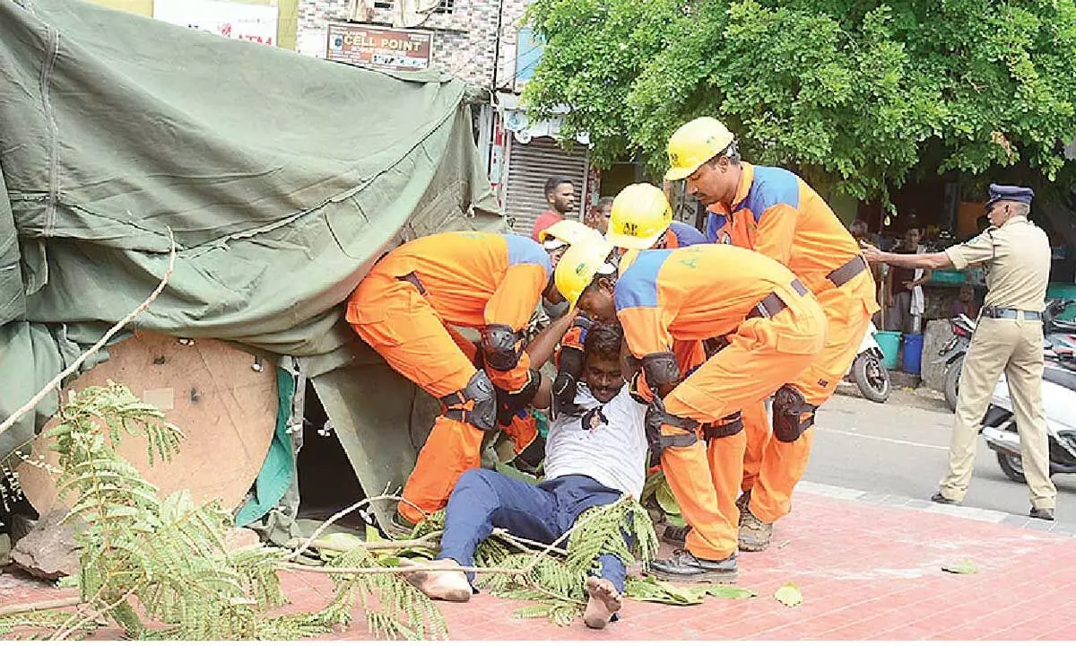 APSDMA holding mock drills in disaster-prone districts APSDMA holding mock drills in disaster-prone districts