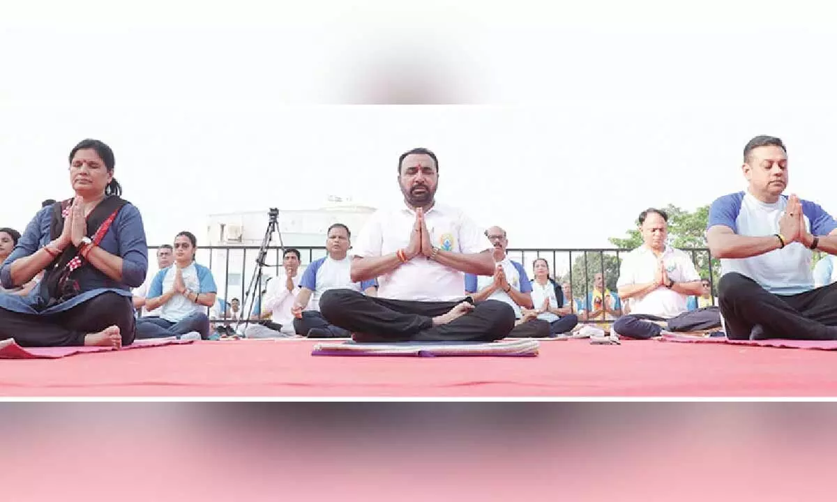 Harit Yoga nurtures personal, planetary health: Jadhav Harit Yoga nurtures personal, planetary health: Jadhav