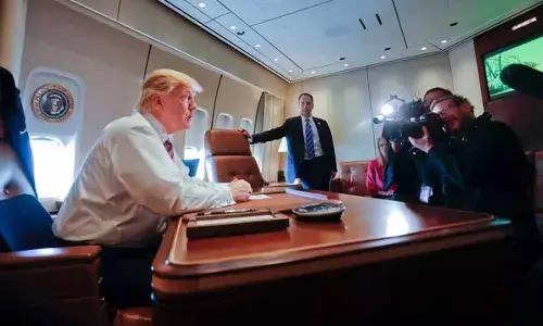 Tough nut Trump says not backing down on tariffs