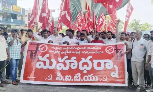 SPDCL contract workers demand regularisation