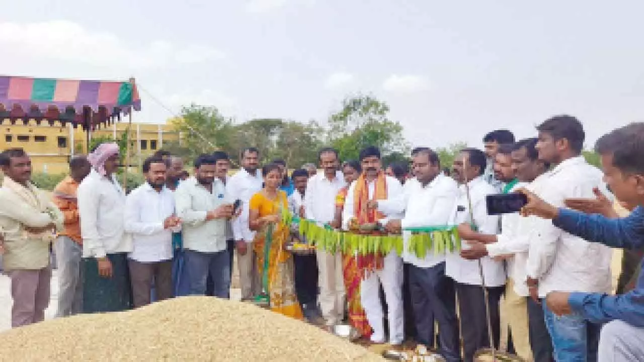 Grain procurement centres inaugurated Grain procurement centres inaugurated