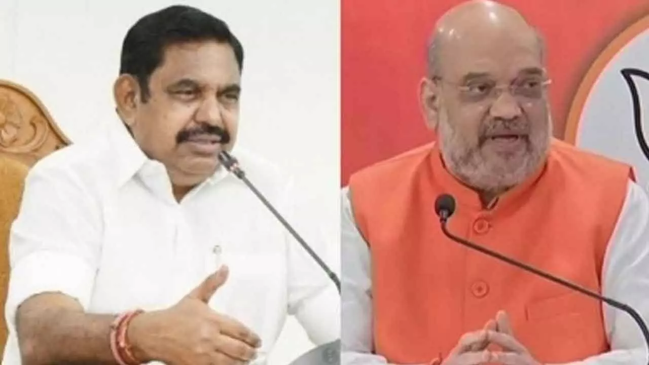 Palaniswami, AIADMK leaders set to meet HM Shah in Chennai today; Panneerselvam awaits appointment Palaniswami, AIADMK leaders set to meet HM Shah in Chennai today; Panneerselvam awaits appointment