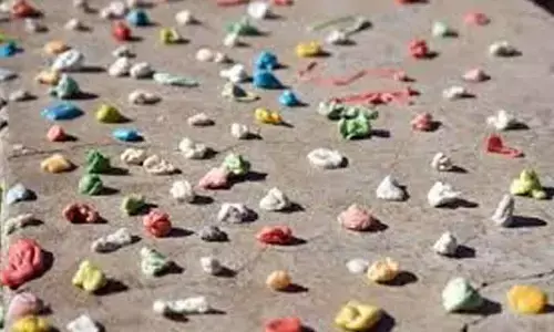 Chewing gum is plastic pollution