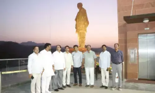 Jupally & Tummala visit Sardar Patel’s statue