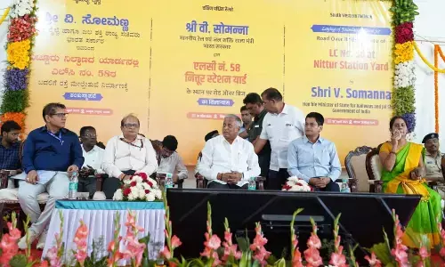 Minister Somanna lay foundation stones for Key Infrastructure Projects at Nittur and Tiptur