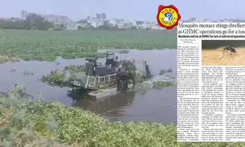 Exposure spurs GHMC into action, begins clearing of water hyacinth