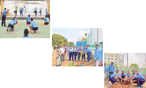 Sphoorthy Engineering College NCC Promotes Wellness on World Health Day