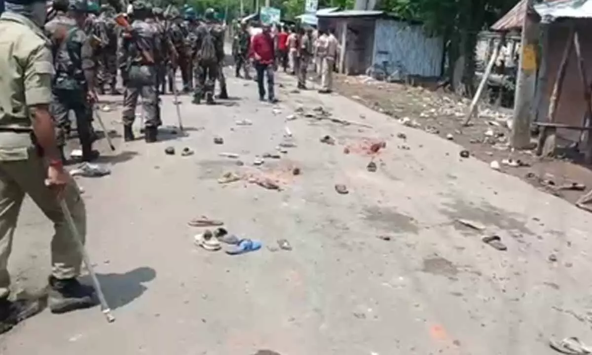 Seven cops injured during anti-Waqf Act rally in Tripura Seven cops injured during anti-Waqf Act rally in Tripura