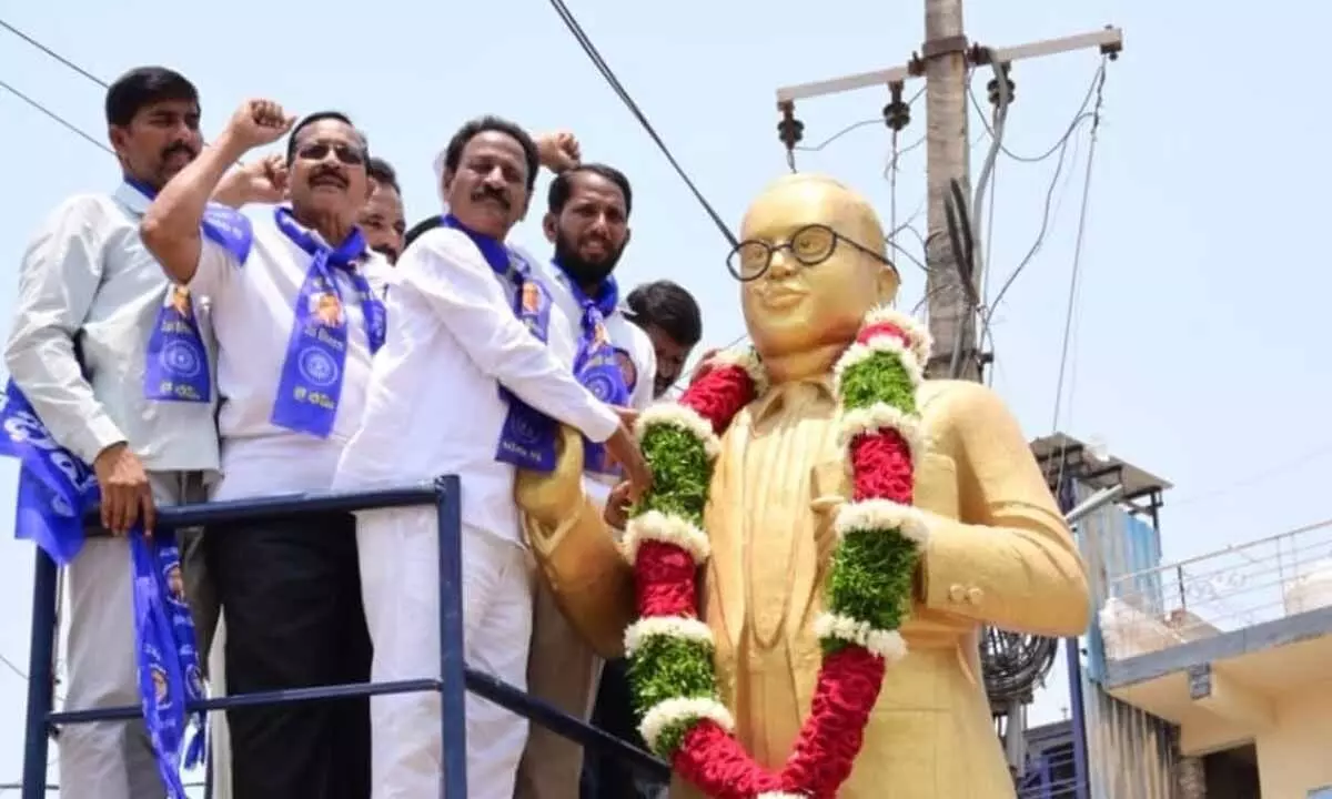 Massive Ambedkar Ideology Festival Rally Held in Gadwal to Promote Unity Among Marginalized Communities Massive Ambedkar Ideology Festival Rally Held in Gadwal to Promote Unity Among Marginalized Communities