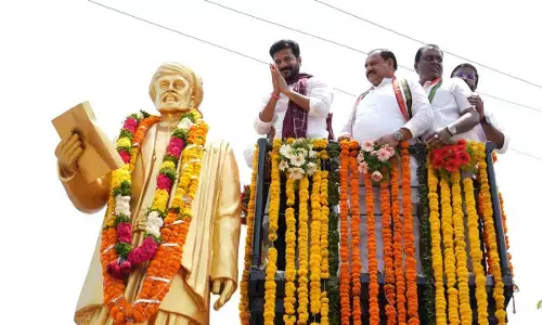 CM Revanth inspects location for Jyotiba Phule statue installation