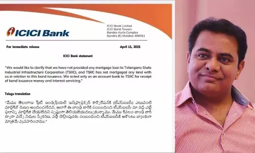 ICICI hits back at KTR with facts over loan to Telangana govt