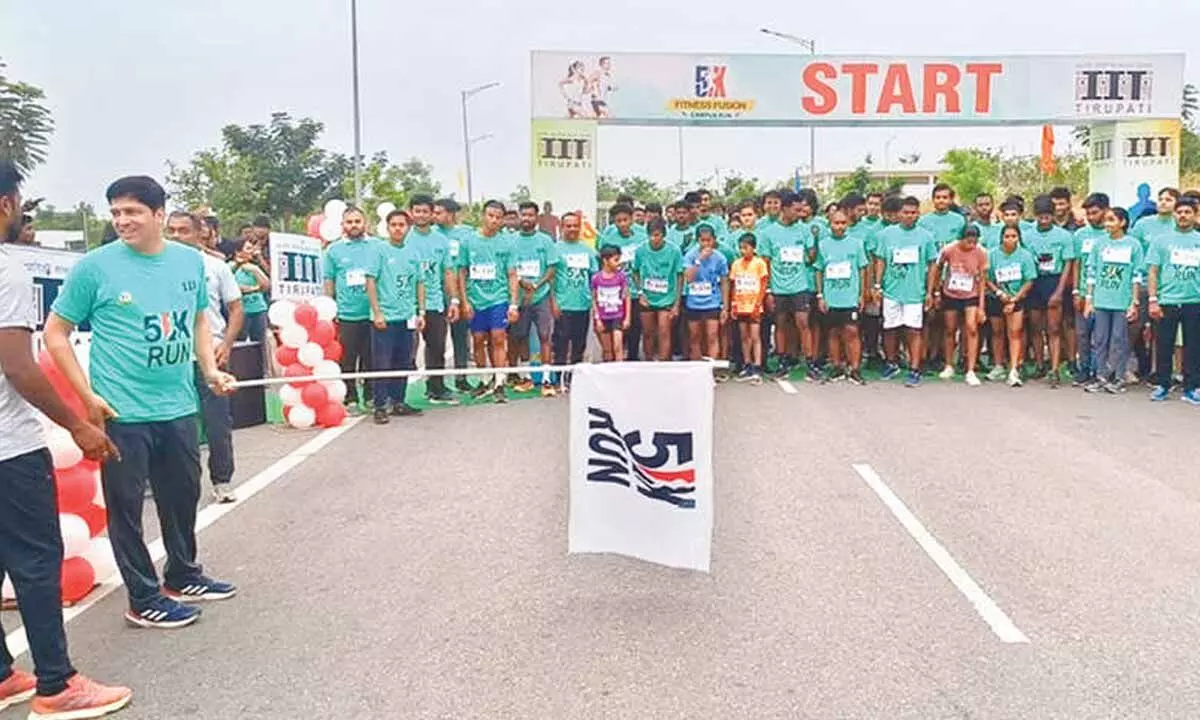 IIT Tirupati hosts spirited 5K Fitness Fusion Run