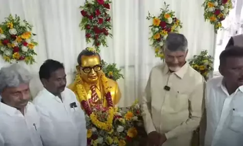 Chandrababu Naidu, Pawan Kalyan and Nara Lokesh honour Dr B.R. Ambedkar on birth anniversary