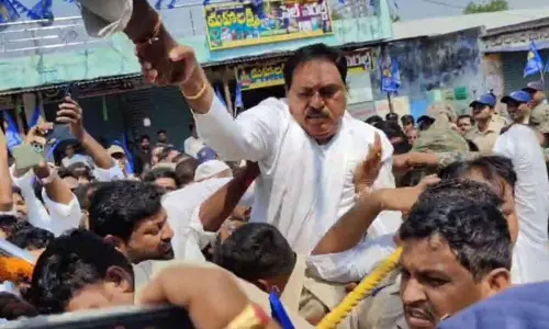 Police Block Former Minister Errabelli Dayakar Rao from Honouring B.R. Ambedkar Statue on Birth Anniversary in Jangaon