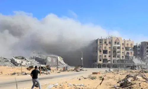 Israeli military says struck 35 sites in Gaza