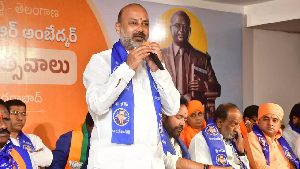 Modi govt fulfilling Ambedkar’s vision, not Congress: Bandi Sanjay Kumar