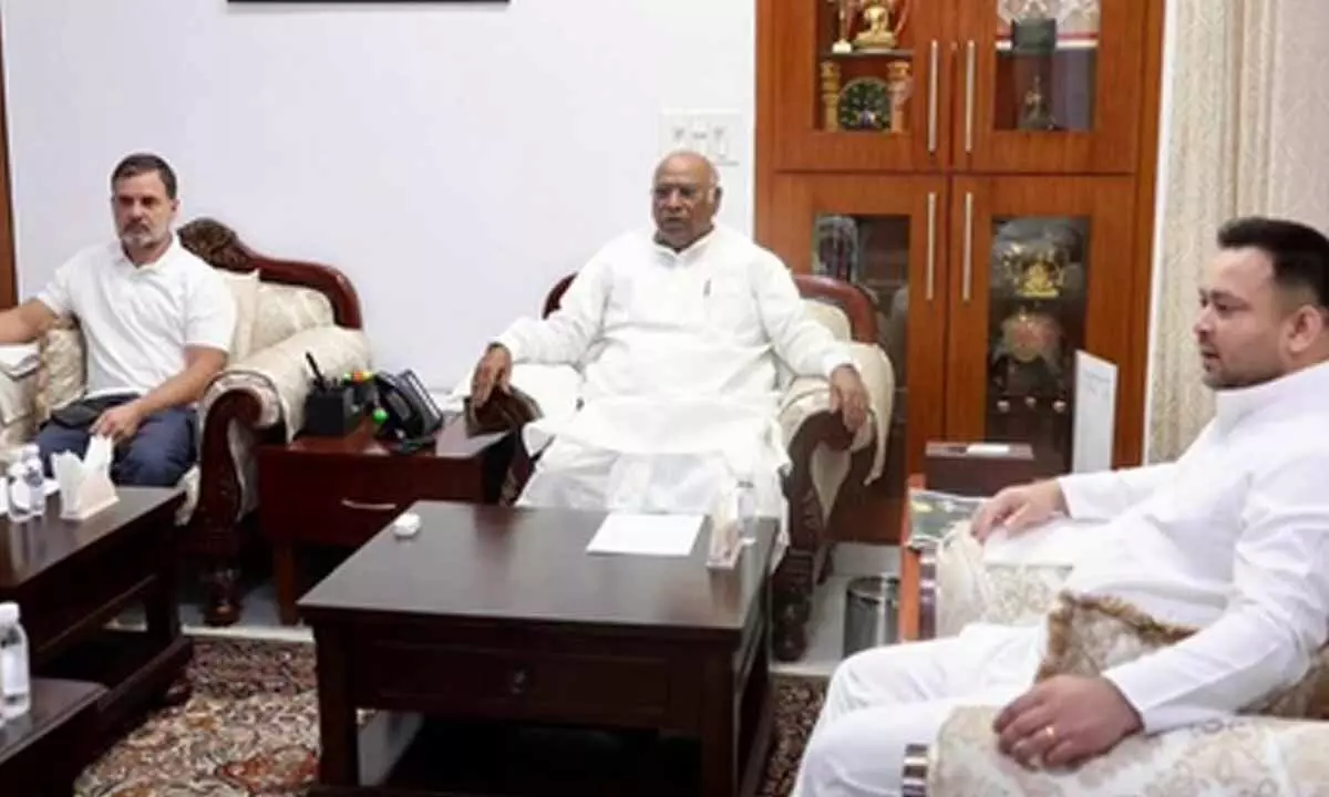 Fully prepared: Tejashwi Yadav after talks with Kharge, Rahul Gandhi on Bihar polls, seat-sharing Fully prepared: Tejashwi Yadav after talks with Kharge, Rahul Gandhi on Bihar polls, seat-sharing