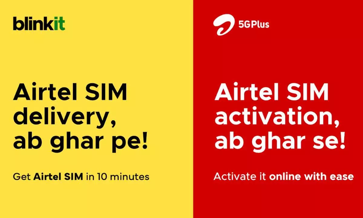Airtel Partners with Blinkit to Deliver SIM cards to Customer’s Homes in Hyderabad in Just 10 Minutes Airtel Partners with Blinkit to Deliver SIM cards to Customer’s Homes in Hyderabad in Just 10 Minutes
