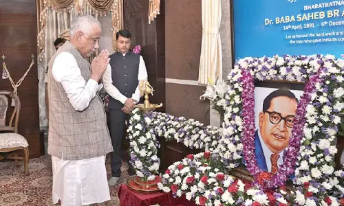 Guv pays rich tributes to Dr B R Ambedkar