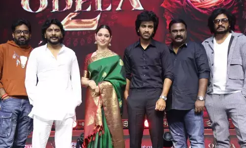 Sharwanand graces ‘Odela 2’ pre-release event; wishes team good luck