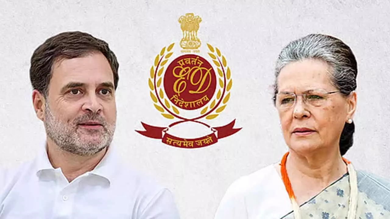 ED chargesheets Sonia, Rahul in Herald case ED chargesheets Sonia, Rahul in Herald case