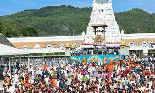 Youtuber held for flying a drone over Tirumala temple