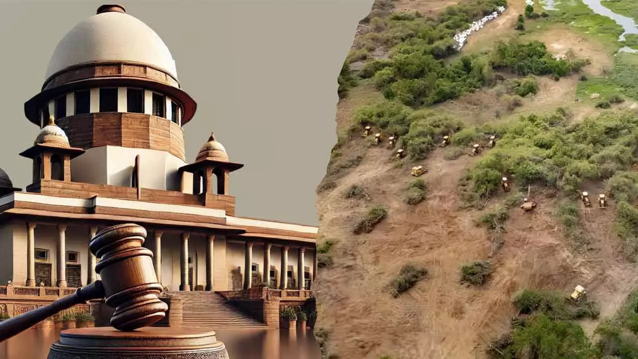 Kancha Gachibowli Land Issue: SC pulls up Telangana govt over felling of trees Kancha Gachibowli Land Issue: SC pulls up Telangana govt over felling of trees