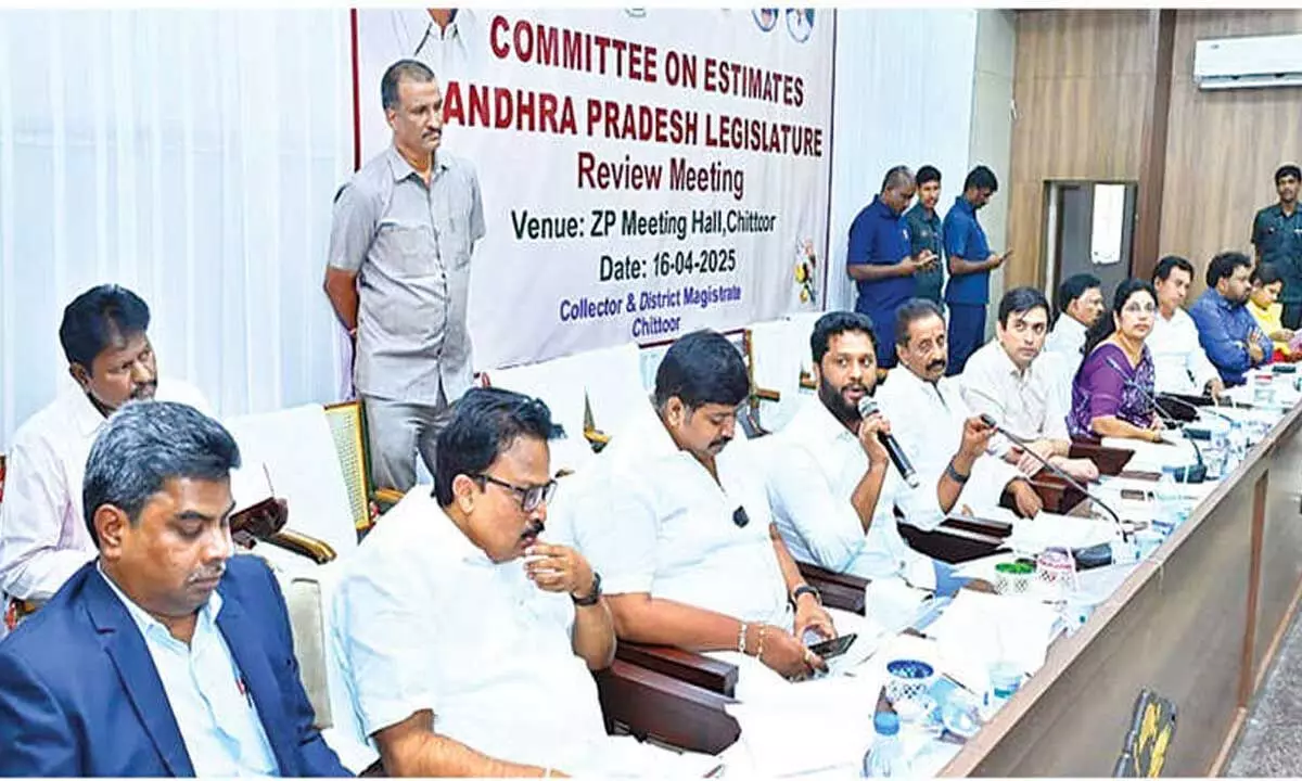 Assembly Estimates Committee reviews major issues in Chittoor Assembly Estimates Committee reviews major issues in Chittoor