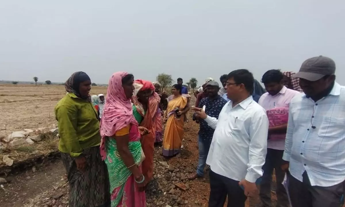 District Additional Collector Reviews MGNREGS Works, Emphasizes Timely Completion and Labor Welfare