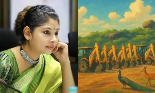 Kancha Gachibowli land row: Cops issue notice to Smita Sabharwal for reposting AI image