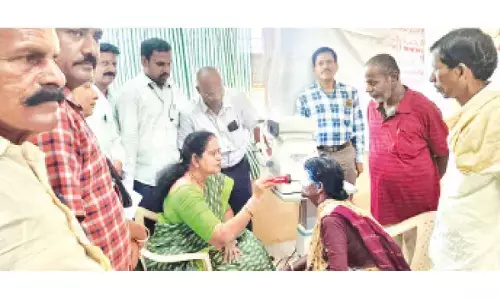 Nagarkurnool: Free cataract screening camp held