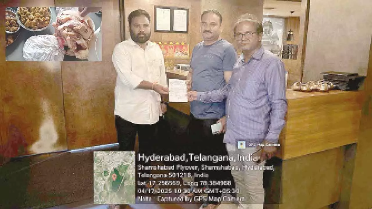 Officials crack the whip against poorly maintained eateries in Shamshabad Officials crack the whip against poorly maintained eateries in Shamshabad
