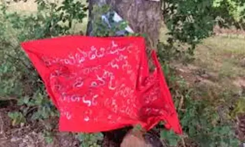 Posters spark commotion in Kotapalli mandal, speak out against Maoists