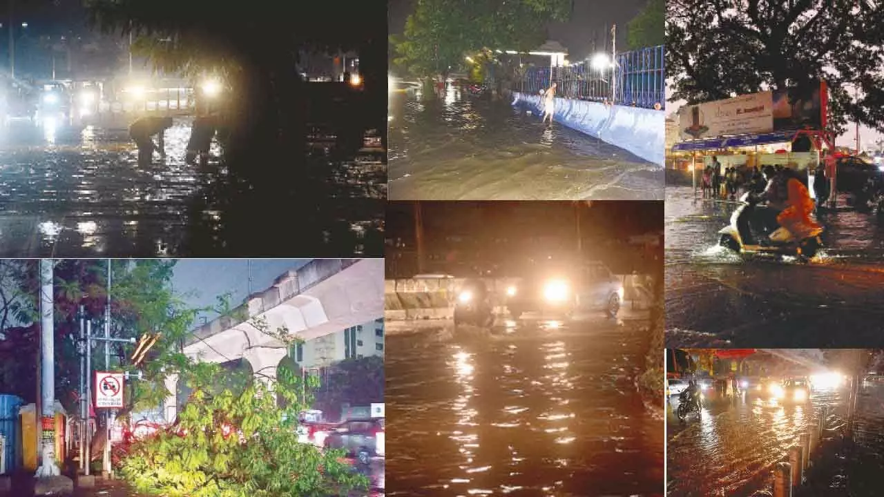 Hyderabad: Thunderstorms and gusty winds lash city Hyderabad: Thunderstorms and gusty winds lash city