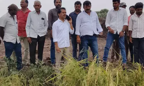 Ex ZPTC member Ramulu Yadav urges relief for rain-hit farmers