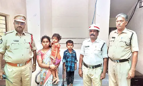 Swift police action saves two children locked in car in Tirumala