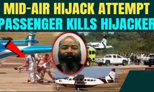 US man attempts to hijack plane, shot dead