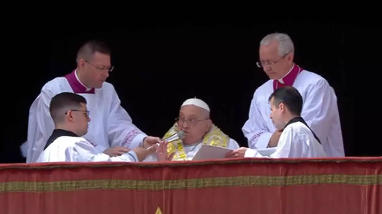 On Easter Sunday, Pope renews calls for Gaza ceasefire, peace elsewhere