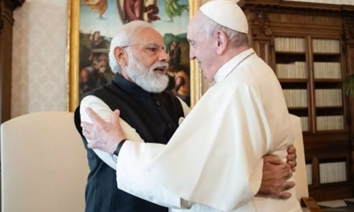 Pope Francis will always be remembered as beacon of compassion, humility and spiritual courage: PM Modi Pope Francis will always be remembered as beacon of compassion, humility and spiritual courage: PM Modi