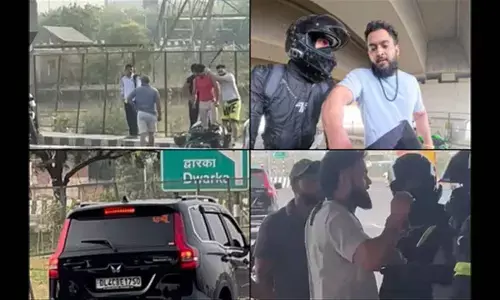 Gurugram: Drunk SUV occupants trash motorcycle riders