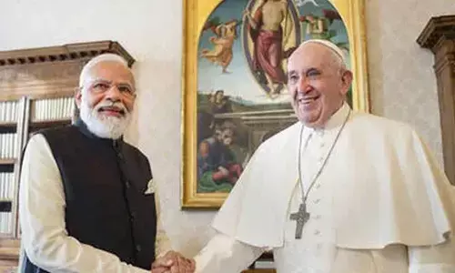 Symbol of humility and spiritual courage: Modi joins global leaders in tribute