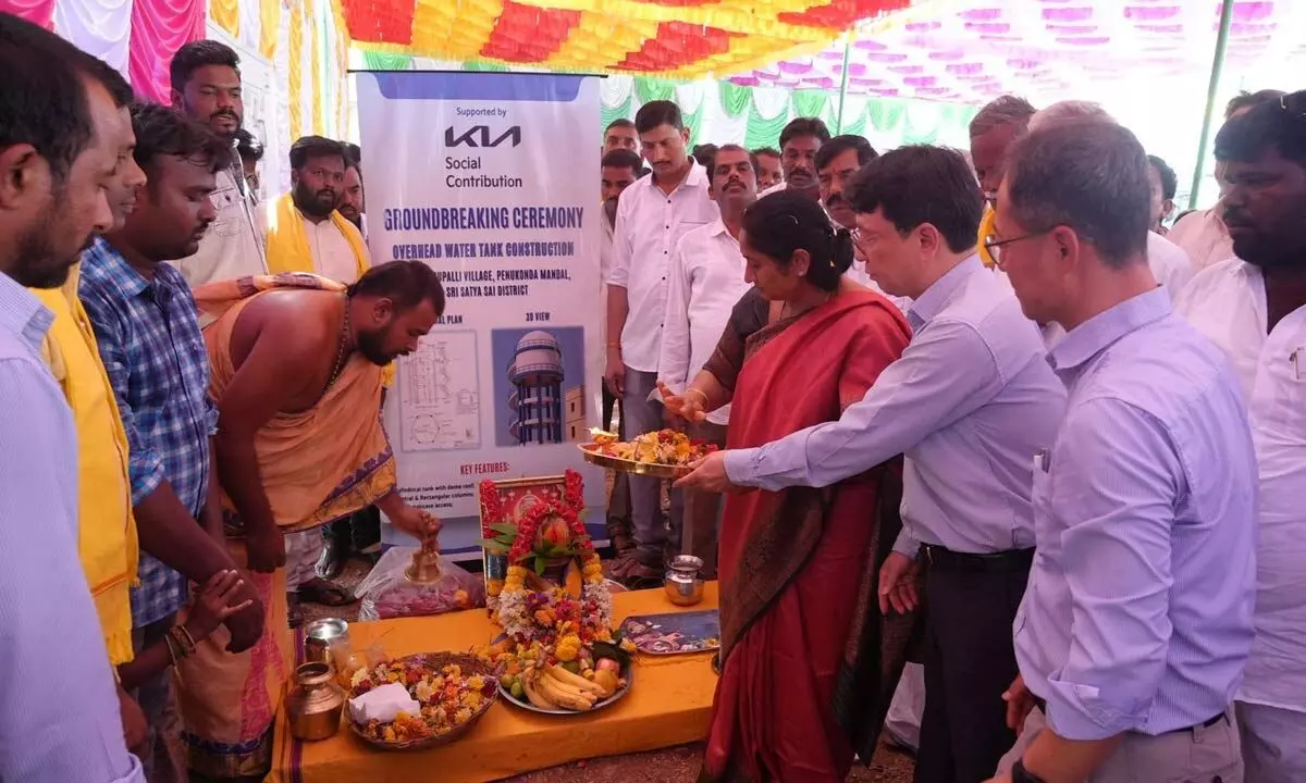 Kia India Constructs Water Tanks and Model Anganwadi Centre in Ammavaripalli Under CSR Drive Kia India Constructs Water Tanks and Model Anganwadi Centre in Ammavaripalli Under CSR Drive