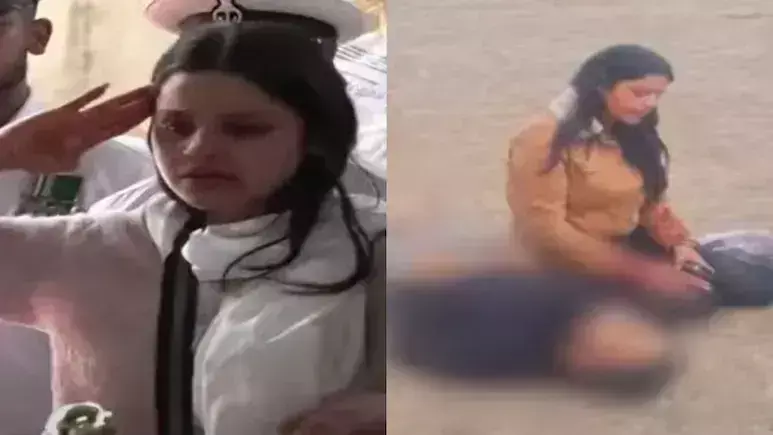 Married on April 16, Martyred on April 22: Navy Officers Wife Salutes His Coffin in Heart-Wrenching Farewell