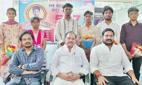 Sri Gururaja English medium students excel in SSC results