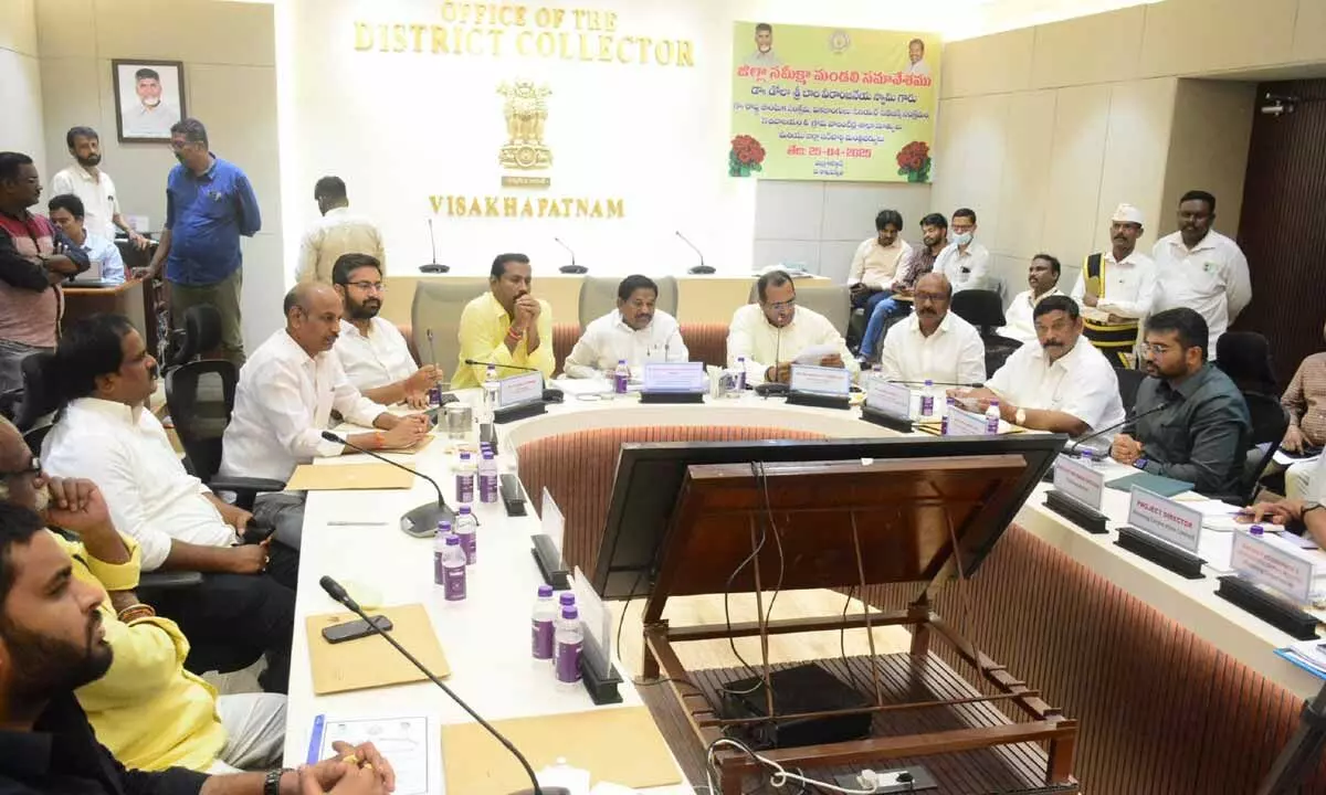 Officials told to develop Vizag on all fronts Officials told to develop Vizag on all fronts